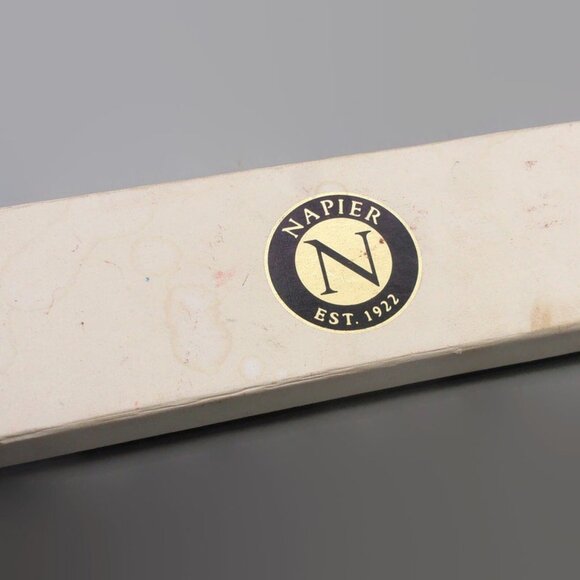 Napier Silver Plated Charm Slider Bracelet, Snake Chain Heart Charm, Vintage - Picture 5 of 6